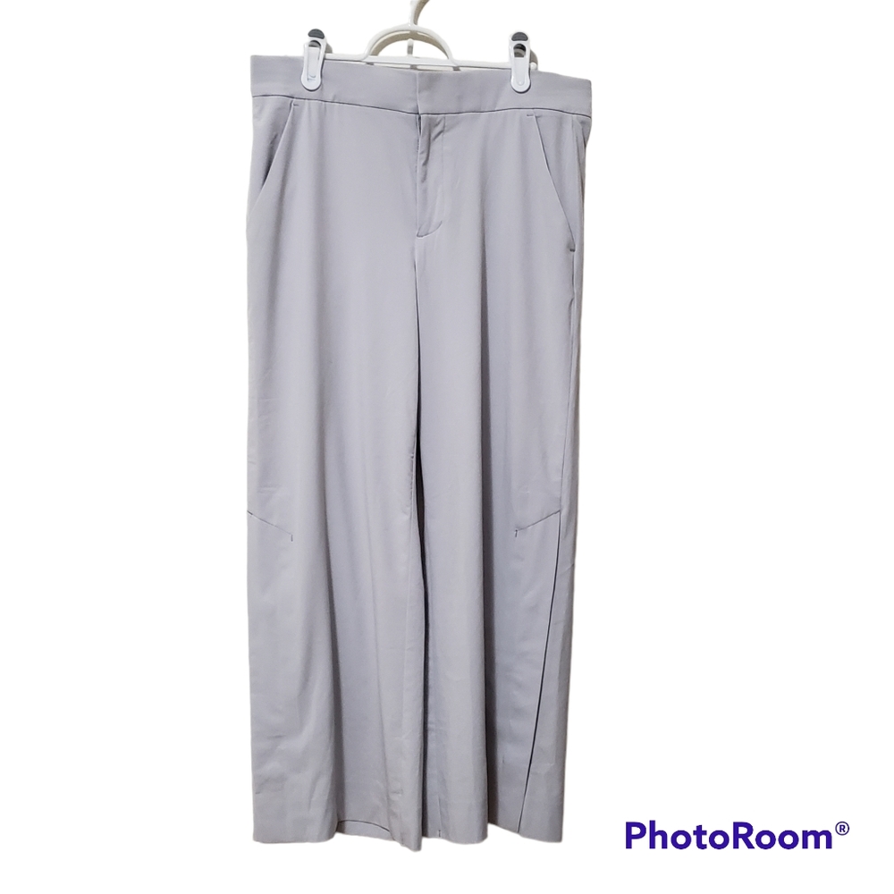Athleta Tribeca  Tern Gray Cropped Wide Leg Pants Size 4